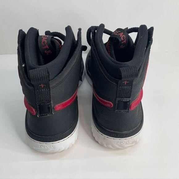Nike Air Jordan 1 High React Mens Size 13 Shoes AR5321 006‎ Black BRED NO BOX - Picture 4 of 8